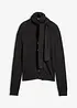 Finstickad cardigan med avtagbar sjal, bonprix