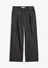 Wide Leg-jeans med gubbveck, bonprix