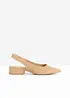 Slingbackpumps med låg blockklack, bonprix