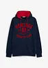 Sweatshirt med huva och tryck, bonprix