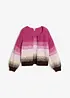 Grovstickad cardigan av mjuk materialmix, bonprix