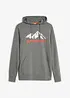 Sweatshirt med huva och ekologisk bomull, bonprix