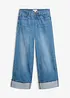 Jeans med Wide Leg och slag, bonprix
