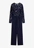 Jumpsuit med paljettbroderi, bonprix