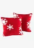 Kuddfodral med snöflingor (2-pack), bonprix