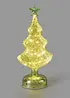 Prydnadsgran i glas med LED-belysning, bonprix