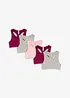 BH-topp av mjuk mix med ekologisk bomull (5-pack), bonprix