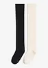 Overknee-strumpor med ekologisk bomull (2-pack), bonprix