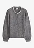 Cardigan med puffärmar, bonprix