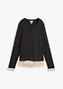 Finstickad cardigan med viskos, bonprix