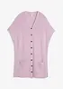 Ribbstickad cape av mjuk yllemix, bonprix