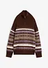 Lång Fair Isle-tröja, bonprix