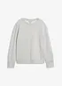 Oversizesweatshirt i mjuk bomullsmix, bonprix