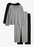 Pyjamas med bomull (4 delar), bonprix