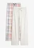 Pyjamasbyxa i flanell (2-pack), bonprix