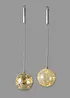 Julgranskulor med LED-belysning (2 delar), bonprix