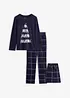 Pyjamas av mjuk bomull med presentpåse, bonprix