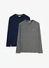 Långärmad T-shirt (2-pack), bonprix