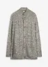 Grovstickad cardigan med ståkrage, bonprix