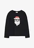 Långärmad T-shirt i ekologisk bomull med julmotiv, bonprix