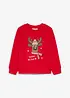 Sweatshirt i ekologisk bomull med julmotiv, bonprix