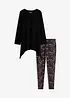 Pyjamas av mjuk bomull och leggings, bonprix