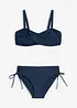Balconettebikini i glansigt material (2 delar), bonprix