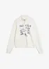 Sweatshirt med krage och dragkedja, bonprix