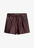 Korta shorts i skinnimitation, bonprix