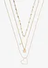 Halsband med olika hängen (3 delar), bonprix