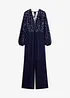 Jumpsuit med paljettbroderi, bonprix