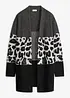 Lång cardigan med jacquardmönster, bonprix