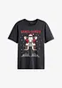 T-shirt med julmotiv i ekologisk bomull, bonprix