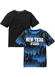 T-shirt i ren bomull för barn (2-pack), bonprix