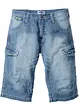 Långa jeansbermudas i tunt material, Relaxed Fit, bonprix