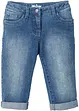 Capri Jeans Mid Waist för barn, bonprix