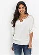 Blus med spets, bonprix