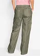 Cargojeans i bomull, Mid Waist, bonprix