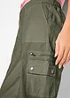Cargojeans i bomull, Mid Waist, bonprix