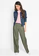 Cargojeans i bomull, Mid Waist, bonprix