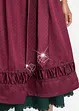 Dirndl med broderat satinförkläde (2 delar), bonprix