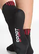 Sportsockor med texttryck (5-pack), ekologisk bomull, bonprix