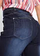 Stretchiga jeansbermudas med uppvikta benslut, bonprix