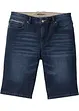 Stretchiga jeansbermudas, smal passform, bonprix