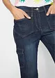 Stretch Cargo Jeans Mid Waist, bonprix