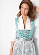 Knälång dirndl med spetsförkläde (2 delar), bonprix