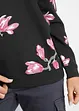 Sweatshirt i ledigt snitt av ren bomull, bonprix