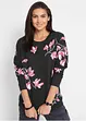 Sweatshirt i ledigt snitt av ren bomull, bonprix