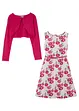 Klänning + skärp + bolero för barn (3 delar), bonprix
