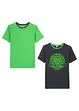T-shirt för barn (2-pack) i ren bomull, bonprix